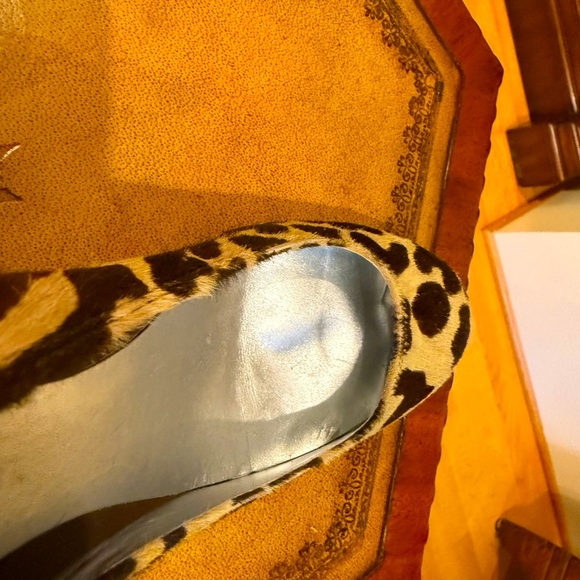 Daniblack Haircalf leopard print high heel size 9 heel 3.5” heel - Picture 6 of 8